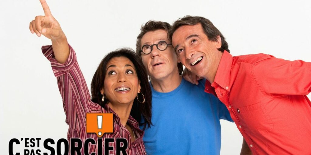 Sabine, Jamy et Fred qui présentait l'émission c'est pas sorcier